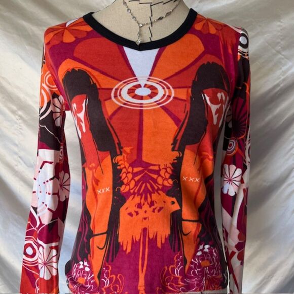 Hayes Deadstock with tags euro orange top - Picture 2 of 6